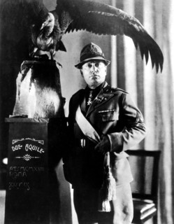 Mussolini dressed in his new lance corporal uniform