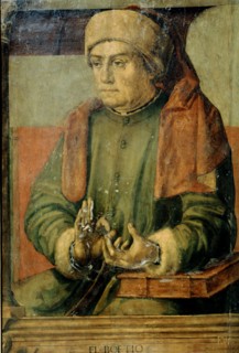 Giovanni Santi. Portrait du philosophe Boèce (480-525 après J.C.)