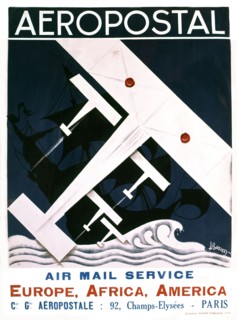 Besson. Advertising poster for the air mail service, 1929