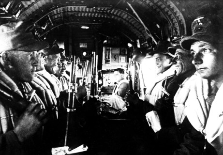 Military operations in Crete: Interior of a German plane