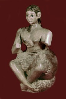 Statue of the singer Ur-Nanshe. Fragment from Ishtar Mari Temple