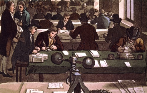 London, A bank (1810)