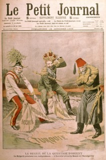 Caricature, "Le réveil de la question d'Orient"