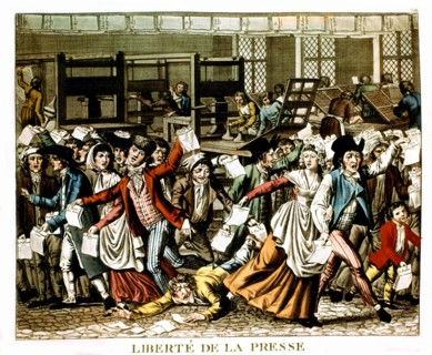 Gravure anonyme, Liberté de la presse