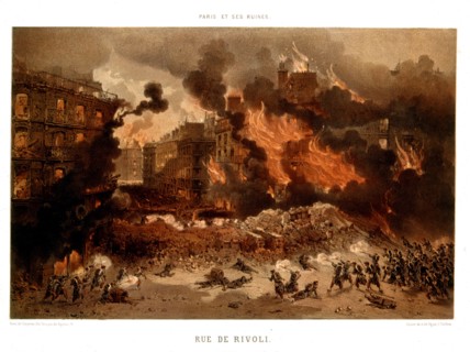 Paris, Incendie dans la rue de Rivoli
