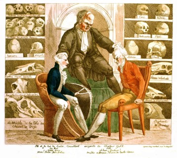 Anonymous caricature, 'King of Sweden and Mr. Pitt secretly consulting Dr. Gall'