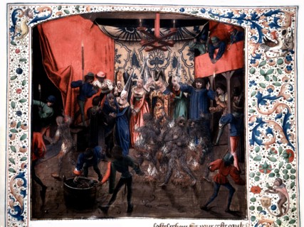 King Charles VI of France during the "Bal des Ardents" festivities