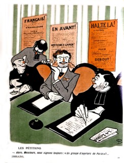 Caricature à propos de la Séparation de l'Eglise et de l'Etat, Poncet