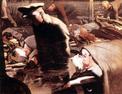 Kennington, Gazés et blessés pendant la Première Guerre Mondiale