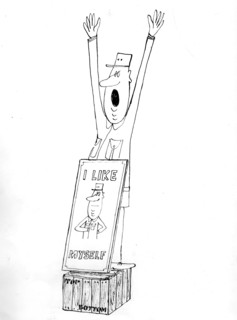 Caricature about De Gaulle: 'I like myself'