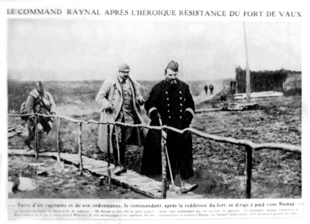 Le commandant Raynal après l'héroïque résistance du Fort de Vaux