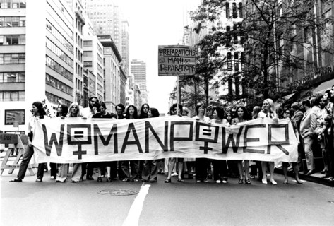 Manifestation à New-York. Marche des femmes pour leur libération