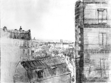 Van Gogh, View of Paris from Van Gogh's bedroom