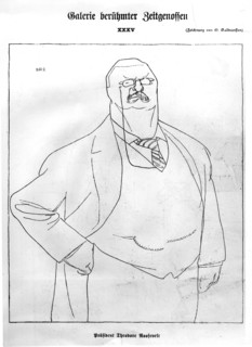 Le président des Etats-Unis, Théodore Roosevelt dans "Simplicissimus"
