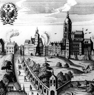Vue de la ville de Prague au 17e siècle