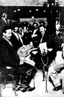 Pascual Orozco and Francisco Villa on May 13th 1911, moments before the attempt at rising against Madero