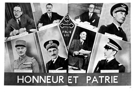 Government of London. Liberated France