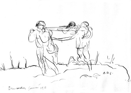 Dunoyer de Segonzac. Brancardier dans la Somme