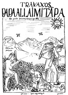 Peruvian manuscript: Chronicles of Huaman