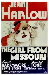Movie poster "The girl from Missouri"