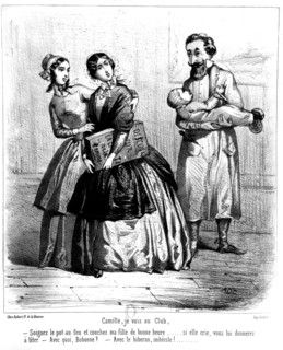Club de femmes. "Camille, je vais au club."