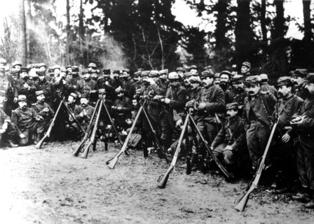 Camp in the forest of Argonne