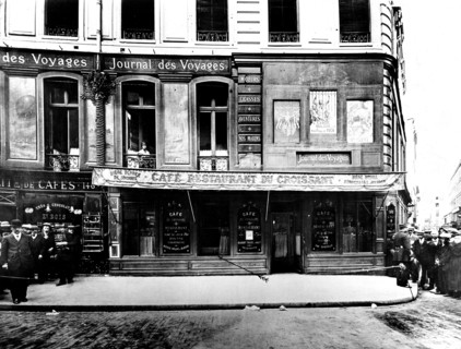 Assassinat de Jean Jaurès : Le café du Croissant où a eu lieu l'assassinat