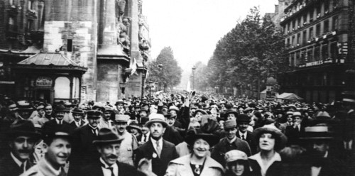 Le défilé de la victoire à Paris après celui des troupes, 1919