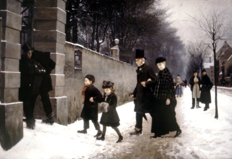 Henningsen, En allant au cimetière