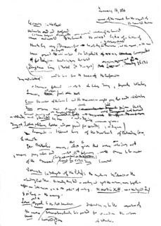Manuscript written by Marx detailling the protocoles of the General Council