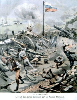 San Carlos fortress bombed by German battleships