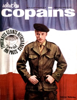 Couverture du journal "Salut les copains", avec Johnny Hallyday