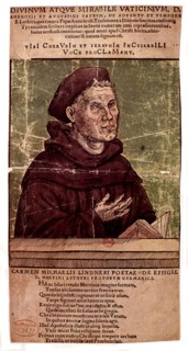 Portrait of Martin Luther, Engraving on wood