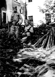 Rifles taken by Bulgarian soldiers from the Turkish