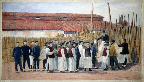 Missionnaire lors d'une tournée d'évangélisation