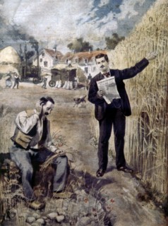 Advertising for the newspaper 'Modern agriculture'.