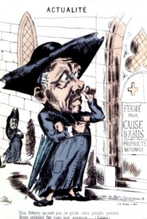 Anticlerical caricature