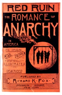 Couverture du livre "The romance of anarchy in America", 1888