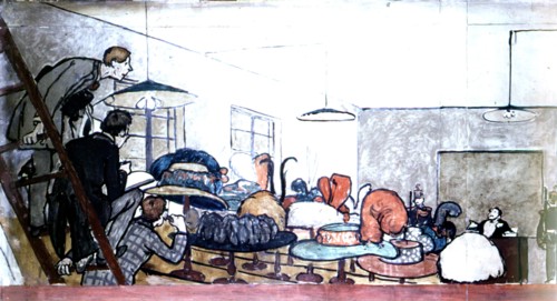 Poncet, Fresco of the Ecole normale supérieure (French Grande école for training of teachers)