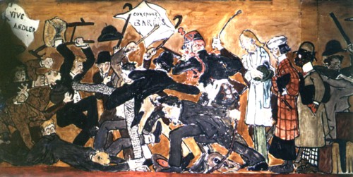 Poncet, Fresque de l'Ecole normale supérieure (détail)