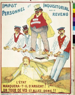 Caricature about a French tax