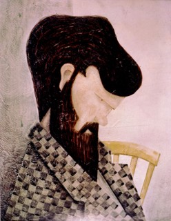 Portrait of D.H. Lawrence.