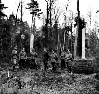 The dividing line between the Russian, German and Lithuanian border, 1939
