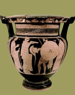 Red-figure attic vase from Gela
