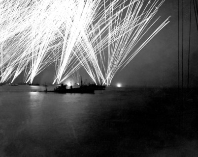 The Germans attacking Cherbourg by night, after the Normandy landings (June 1944)
