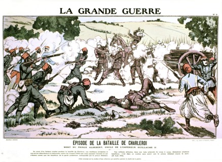Image d'Epinal : La bataille de Charleroi, 1914-1918