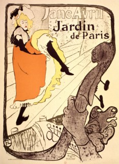 Affiche publicitaire : Jane Avril au Jardin de Paris