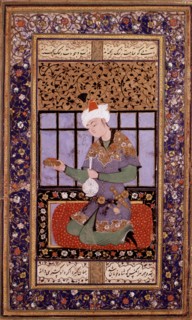 Persian miniature. Boukhara school. Young prince