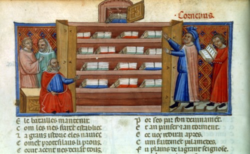 Miniature, "Le roman de Troie" par Benoit de Sainte Maure