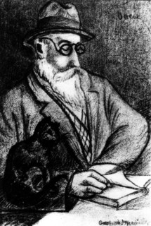 Aristide Maillol et son chat
